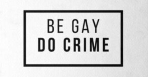 Be Gay Do Crime- Enjoy the Powerhouse Meme at Aroundmen.com